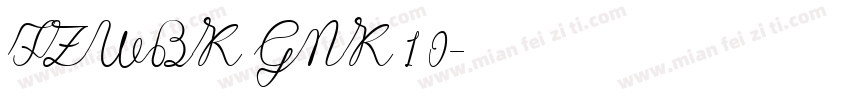 FZWBK GNK 1 0字体转换